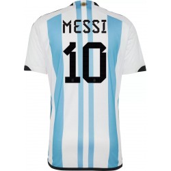 2022/23 Argentina Home Jersey Messi WC 3 stars