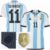 2022/23 Argentina Home Jersey WC 3 Stars Di Maria