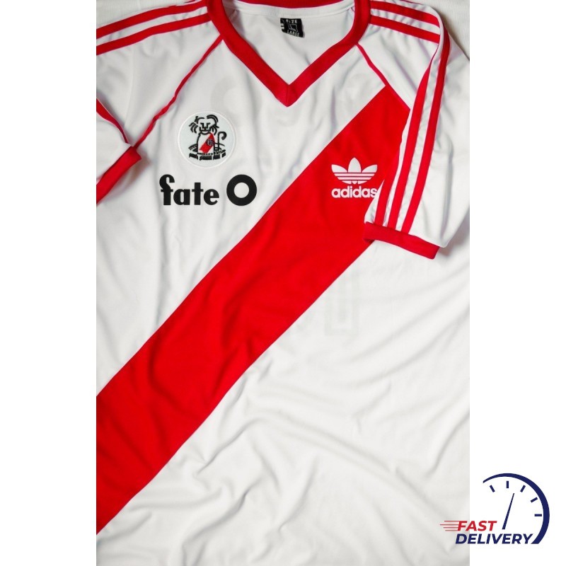 1986 River Plate Home Jersey Retro Beto Alonso