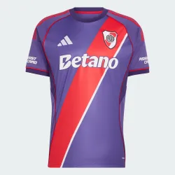 River Plate 2026 Alternative Jersey - Purple Fan Version with Red Sash Front