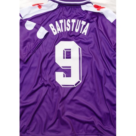 Maillot Fiorentina Rétro 1998/99 - Batistuta #9 - Domicile Violet - Taille M - Occasion