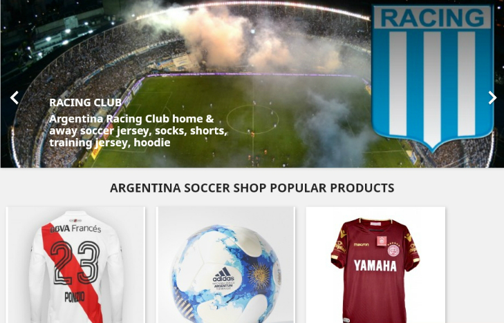 argentina soccer shop